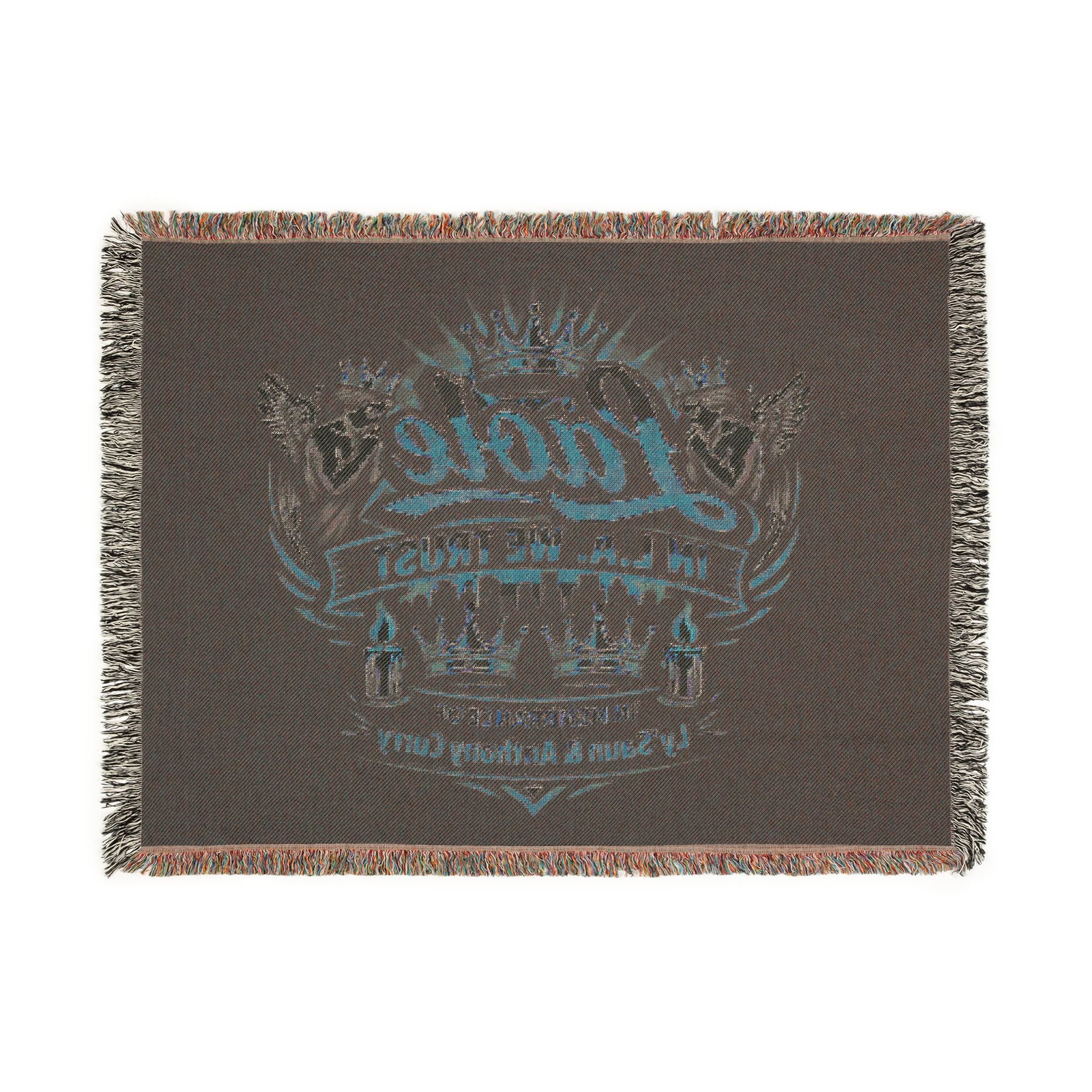 Laole LA We Thoist Crown Graphic Woven Blanket
