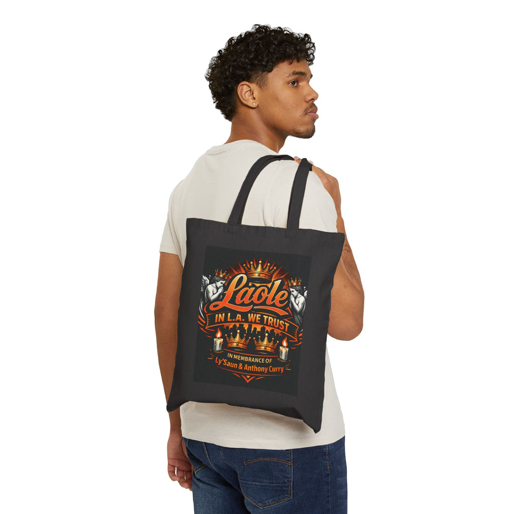 Tote Bag — "Laole In L.A. We Trust" Memorial Canvas Tote