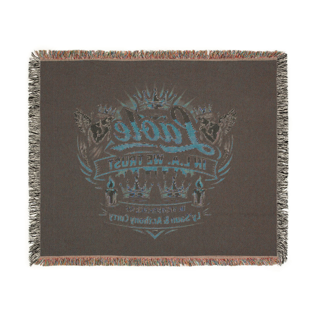 Laole LA We Thoist Crown Graphic Woven Blanket