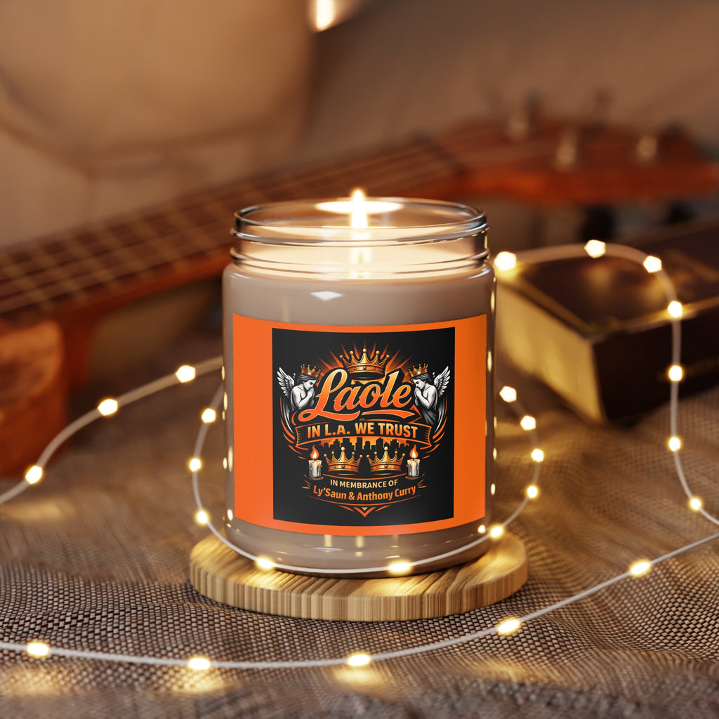 Laole Memorial Scented Soy Candle — 'In L.A. We Trust' 9oz