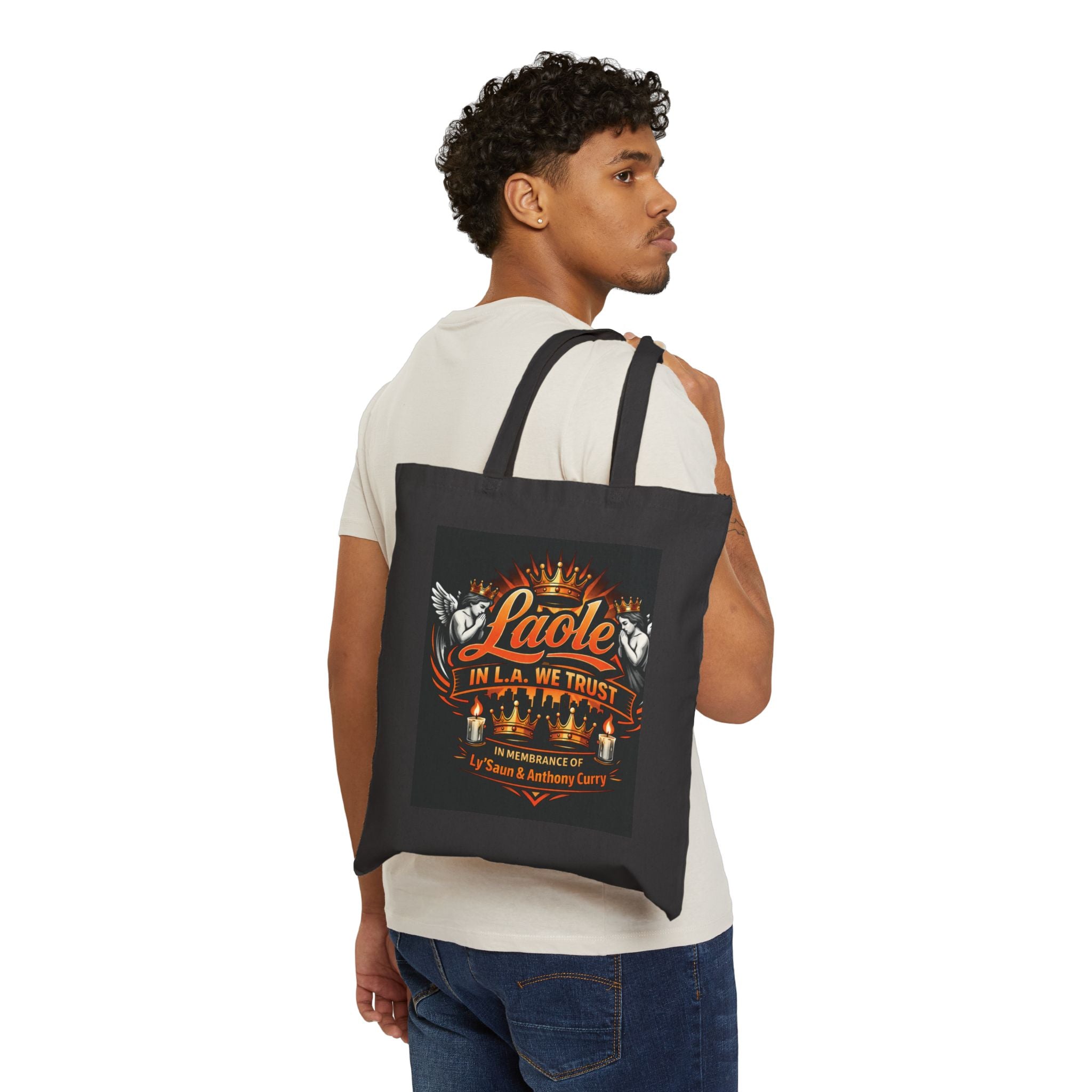 Tote Bag — "Laole In L.A. We Trust" Memorial Canvas Tote