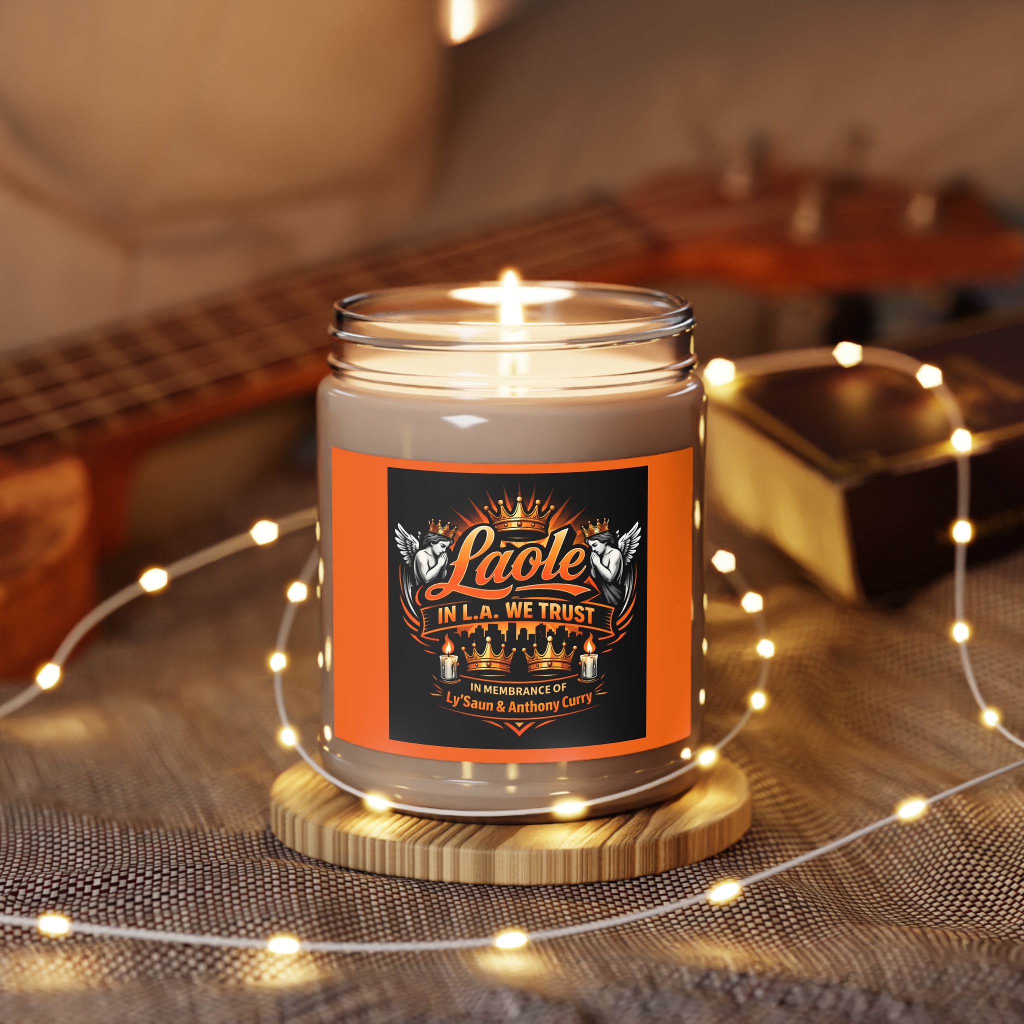 Laole Memorial Scented Soy Candle — 'In L.A. We Trust' 9oz