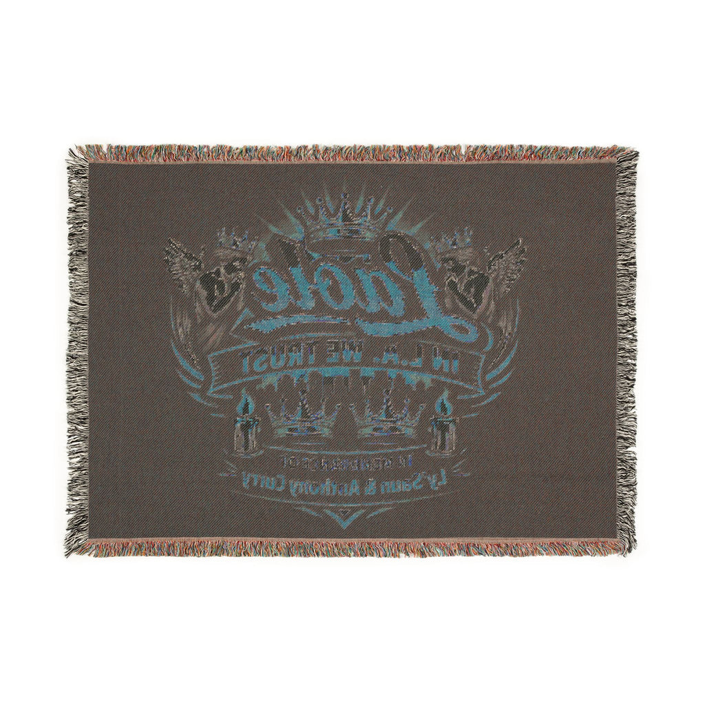 Laole LA We Thoist Crown Graphic Woven Blanket