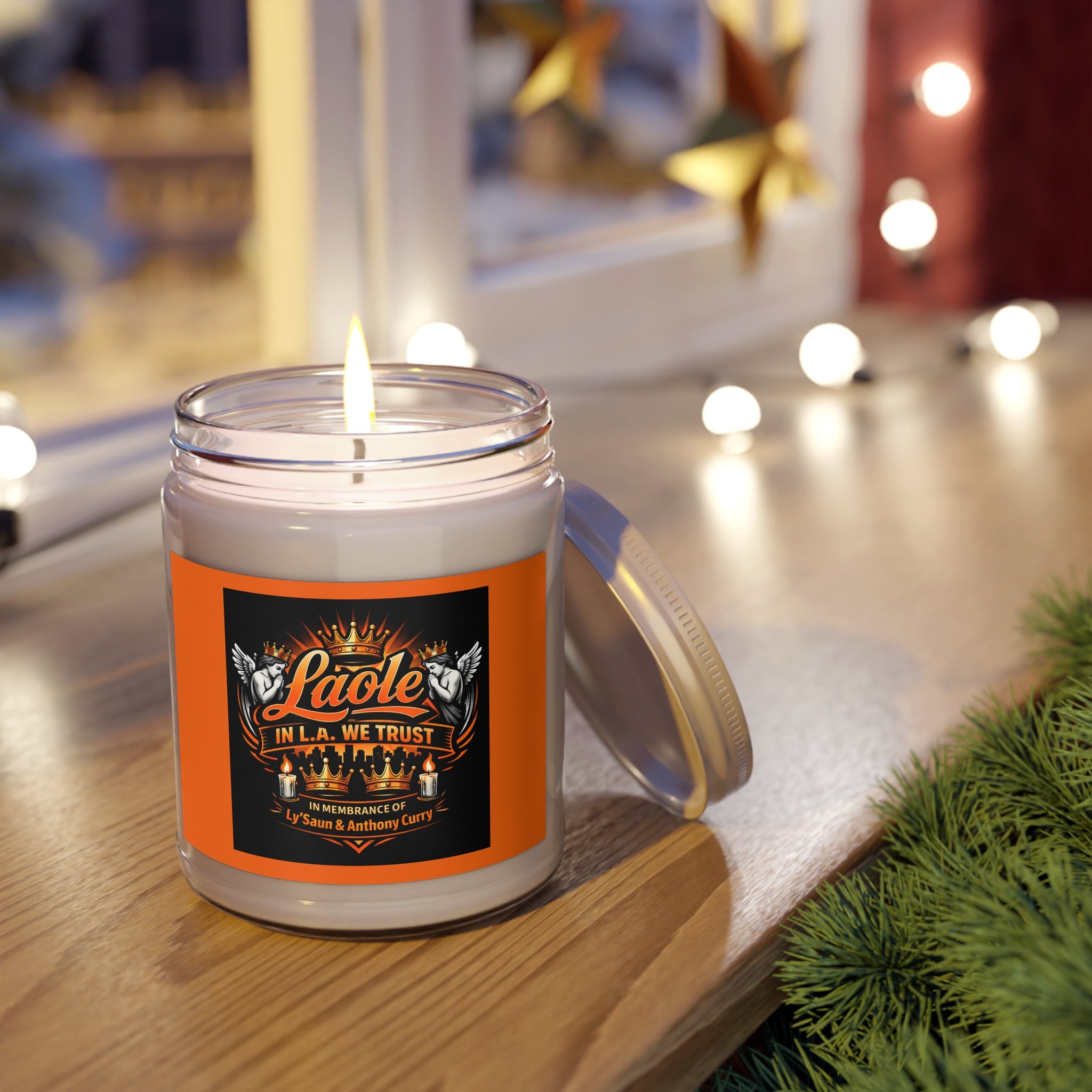 Laole Memorial Scented Soy Candle — 'In L.A. We Trust' 9oz